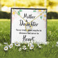 Mother and Daughter Never Truly Apart Forever Necklace w Message Card-Express Your Love Gifts