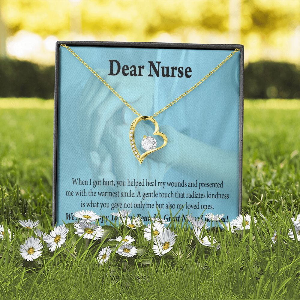 Nurse Thank You Forever Necklace w Message Card-Express Your Love Gifts