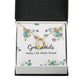 Grandkids Make Life More Grand Forever Necklace w Message Card-Express Your Love Gifts