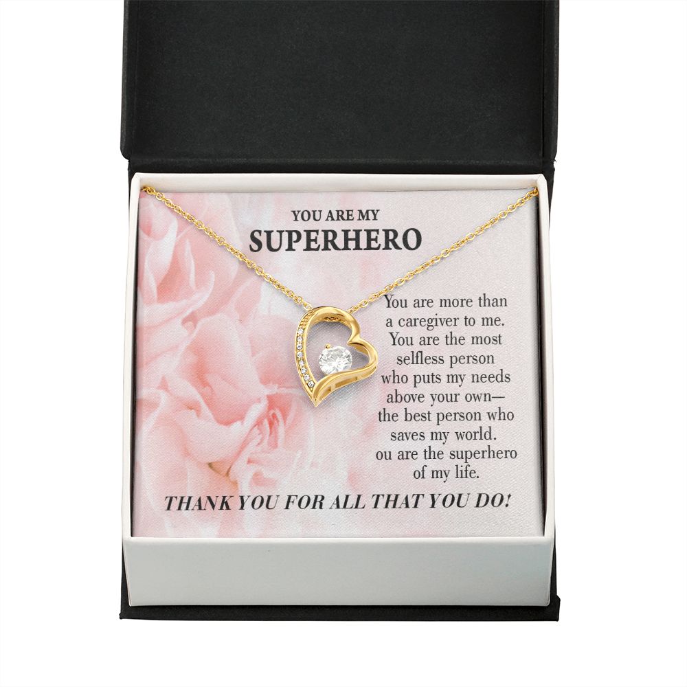 Touching Gift For Caregivers Forever Necklace w Message Card-Express Your Love Gifts