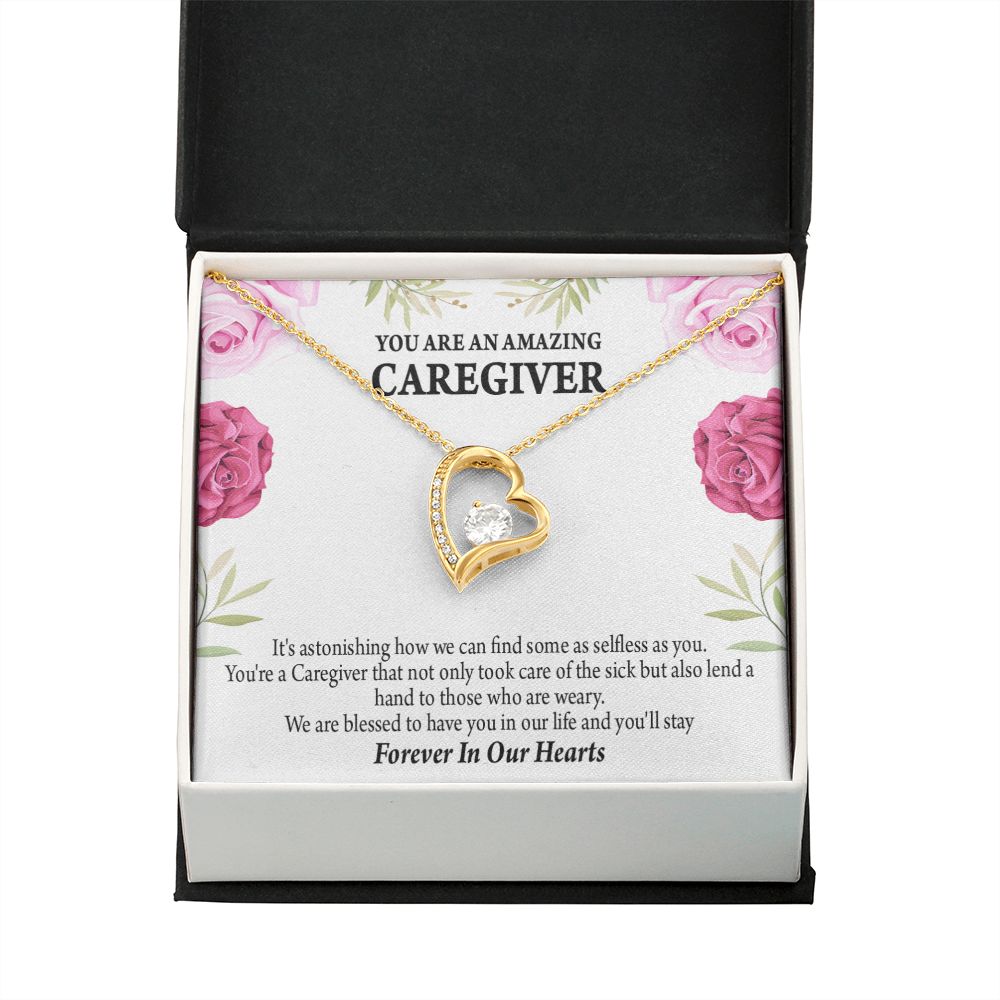 Caregiver Necklace Forever Necklace w Message Card-Express Your Love Gifts