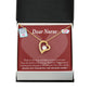 Thank You Ideas Nurses and Caregivers Forever Necklace w Message Card-Express Your Love Gifts