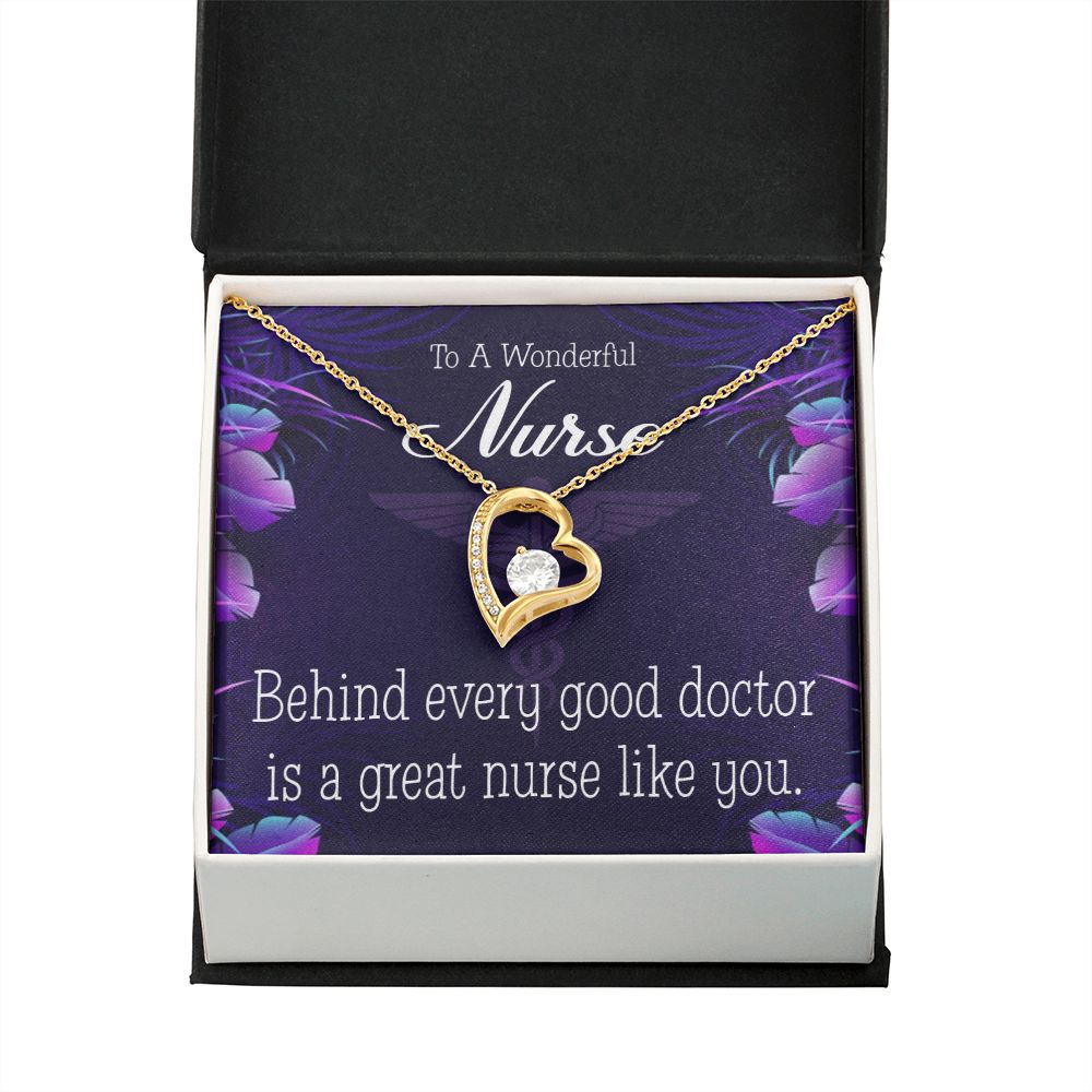 Behind Every Doctor Forever Necklace w Message Card-Express Your Love Gifts