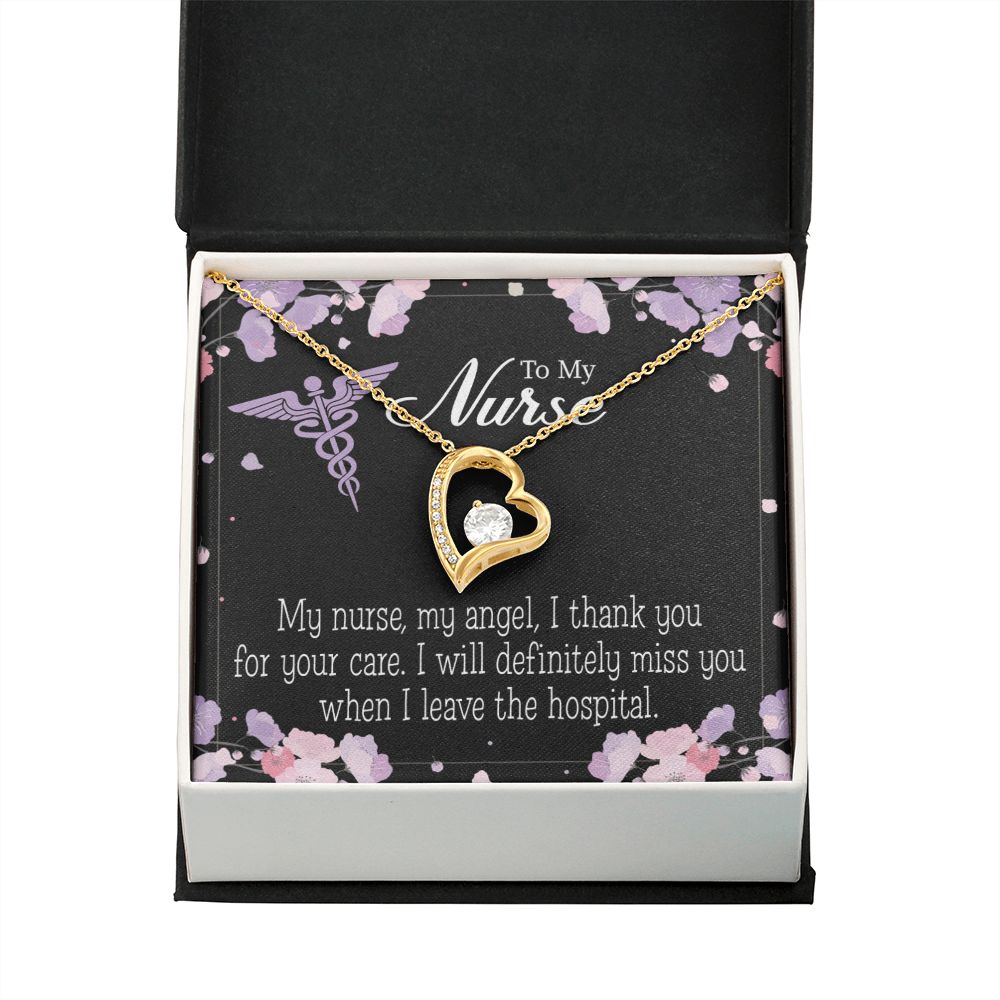 My Nurse, My Angel Forever Necklace w Message Card-Express Your Love Gifts