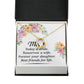Mom Bestfriend For Life Forever Necklace w Message Card-Express Your Love Gifts