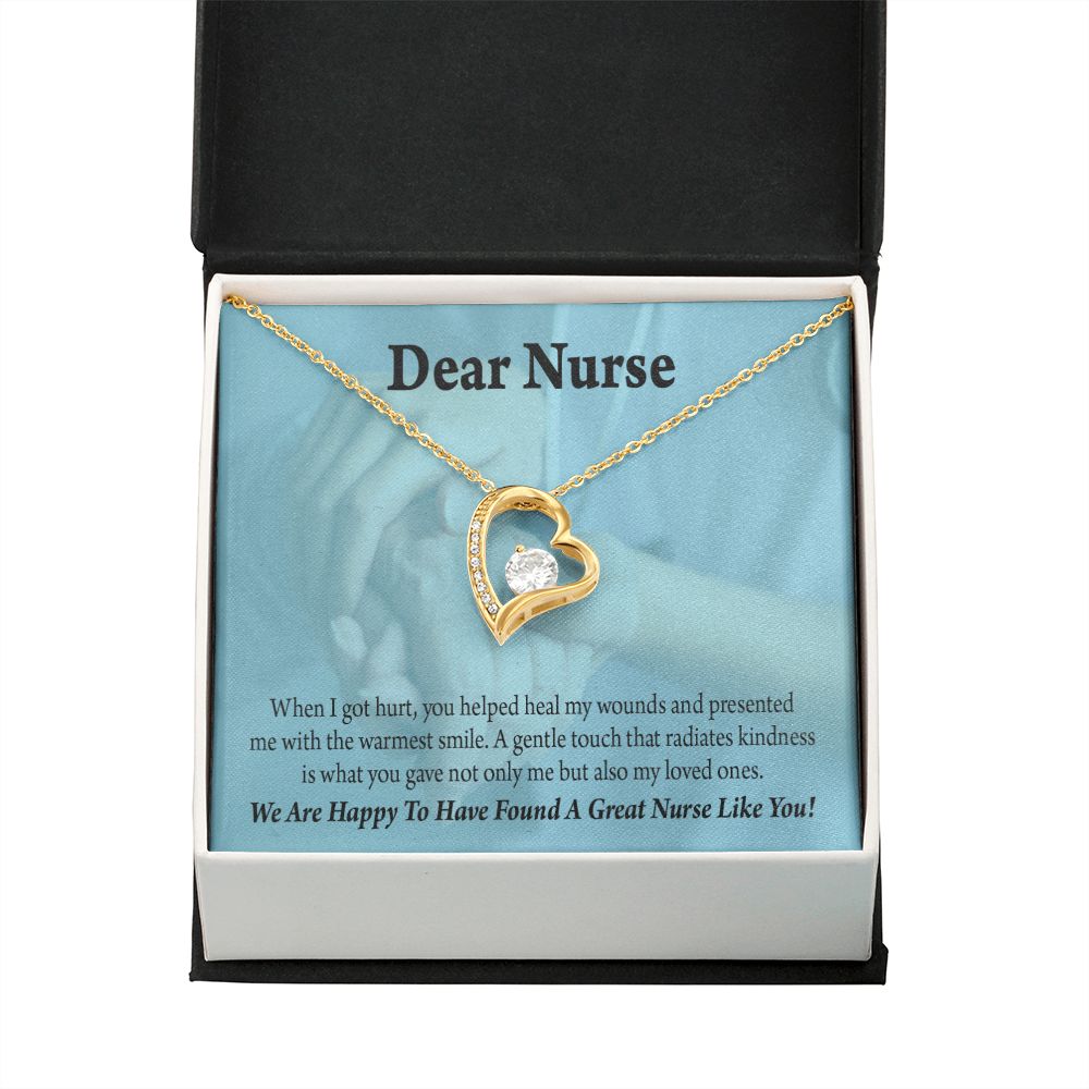 Nurse Thank You Forever Necklace w Message Card-Express Your Love Gifts