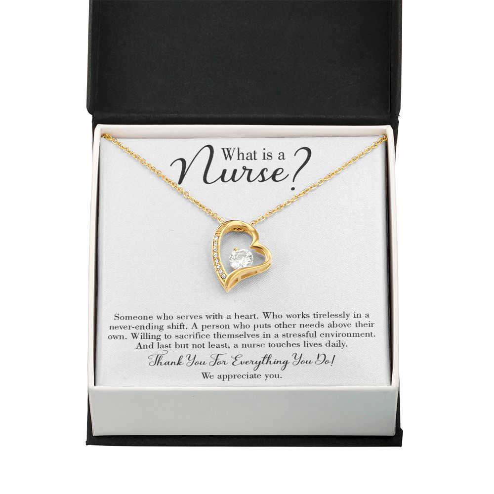 What is a Nurse Forever Necklace w Message Card-Express Your Love Gifts