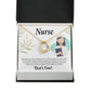 Simple Thank You Nurse Forever Necklace w Message Card-Express Your Love Gifts