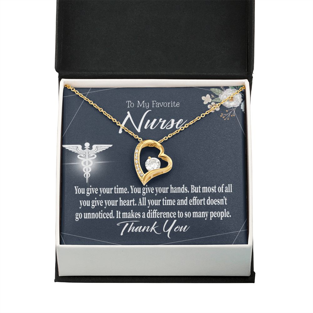 You Don't Go Unnoticed Forever Necklace w Message Card-Express Your Love Gifts