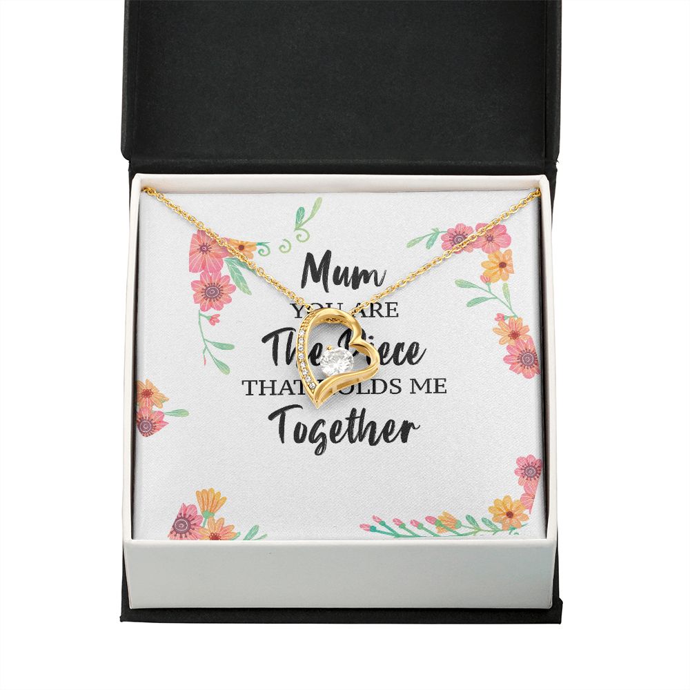Mum You Are The Piece Forever Necklace w Message Card-Express Your Love Gifts