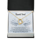 Thank You Present for Healthcare Workers Forever Necklace w Message Card-Express Your Love Gifts