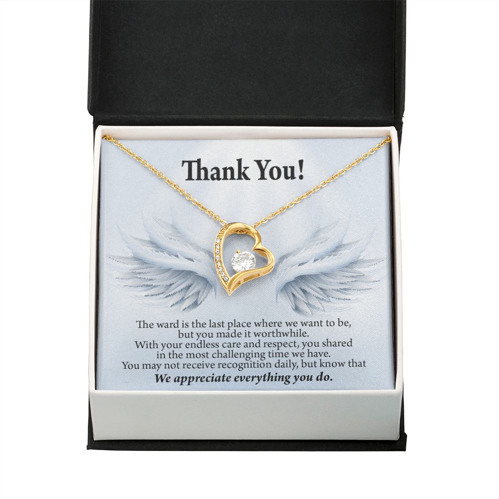 Thank You Present for Healthcare Workers Forever Necklace w Message Card-Express Your Love Gifts