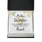 Mother and Daughter Never Truly Apart Forever Necklace w Message Card-Express Your Love Gifts