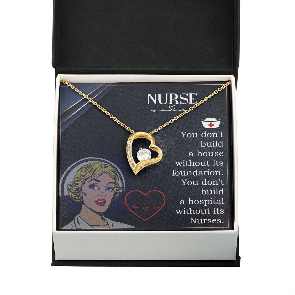 Nurse Forever Necklace w Message Card-Express Your Love Gifts