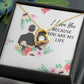 I Love You Because You Are My Life Forever Necklace w Message Card-Express Your Love Gifts