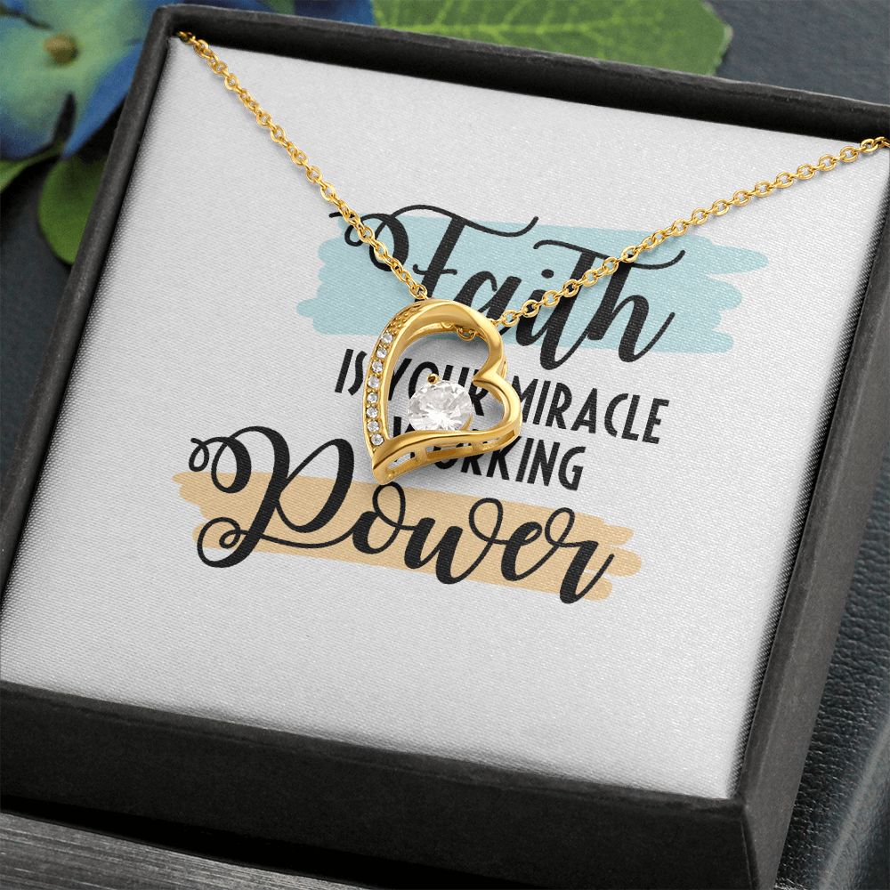 Faith Forever Necklace w Message Card-Express Your Love Gifts