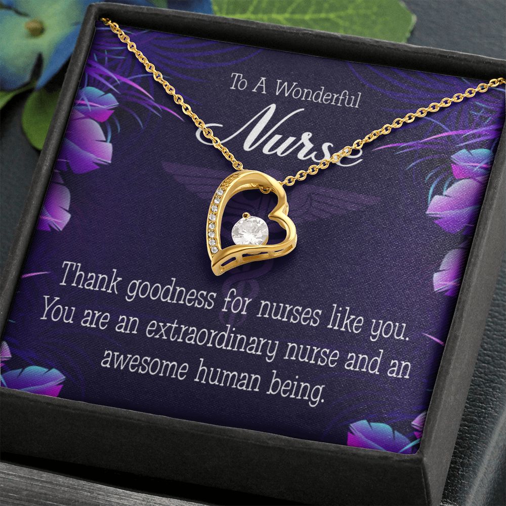 Extraordinary Nurse Forever Necklace w Message Card-Express Your Love Gifts