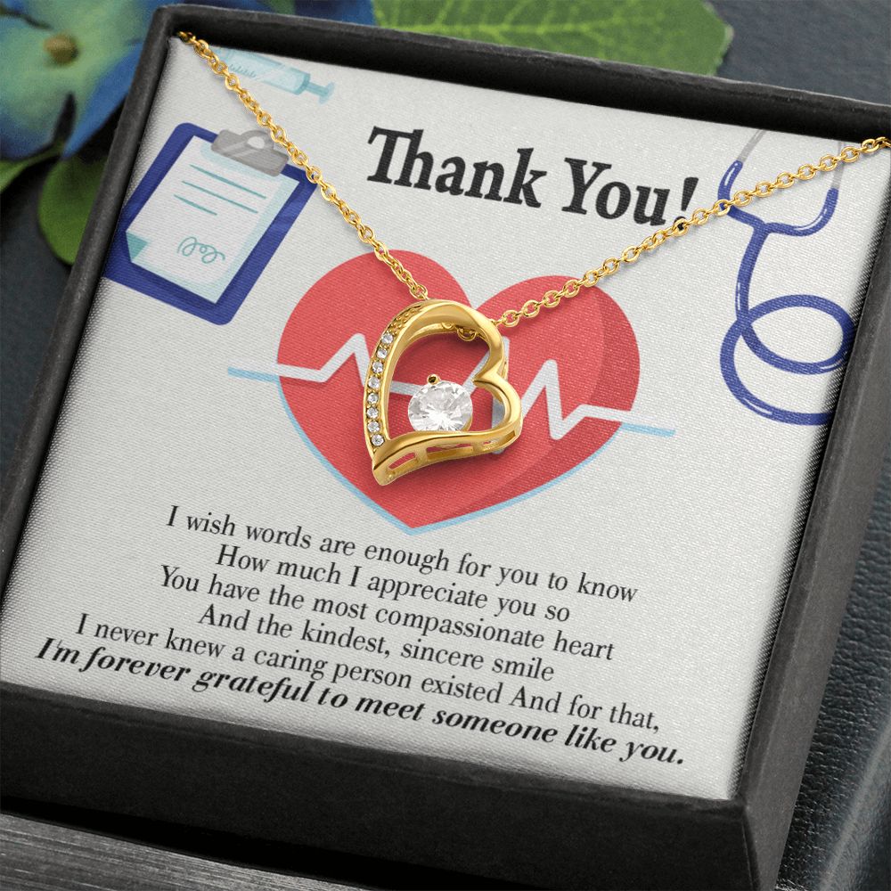 Gift Idea For Medical Staff Forever Necklace w Message Card-Express Your Love Gifts