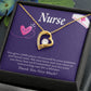 Remarkable Nurse Forever Necklace w Message Card-Express Your Love Gifts