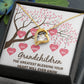 Grandchildren the Greatest Blessing Forever Necklace w Message Card-Express Your Love Gifts