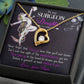 To my Surgeon Daughter Forever Necklace w Message Card-Express Your Love Gifts