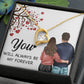 You WIll Always Be My Forever Forever Necklace w Message Card-Express Your Love Gifts