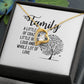Family Forever Necklace w Message Card-Express Your Love Gifts