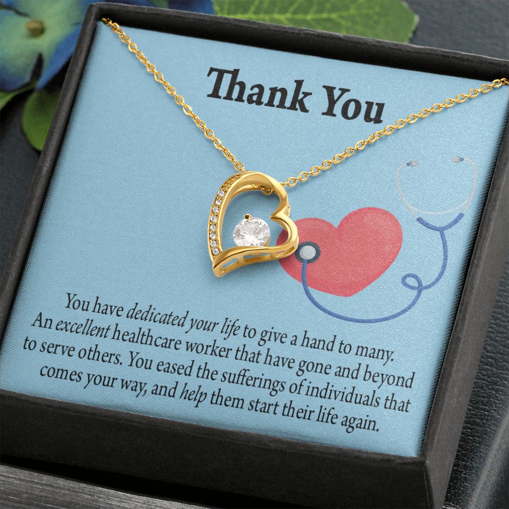 Gift Idea For Hospital Staff Forever Necklace w Message Card-Express Your Love Gifts