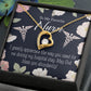 God Bless You Abundantly! Forever Necklace w Message Card-Express Your Love Gifts