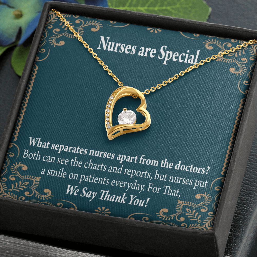 Nurses are Special Forever Necklace w Message Card-Express Your Love Gifts