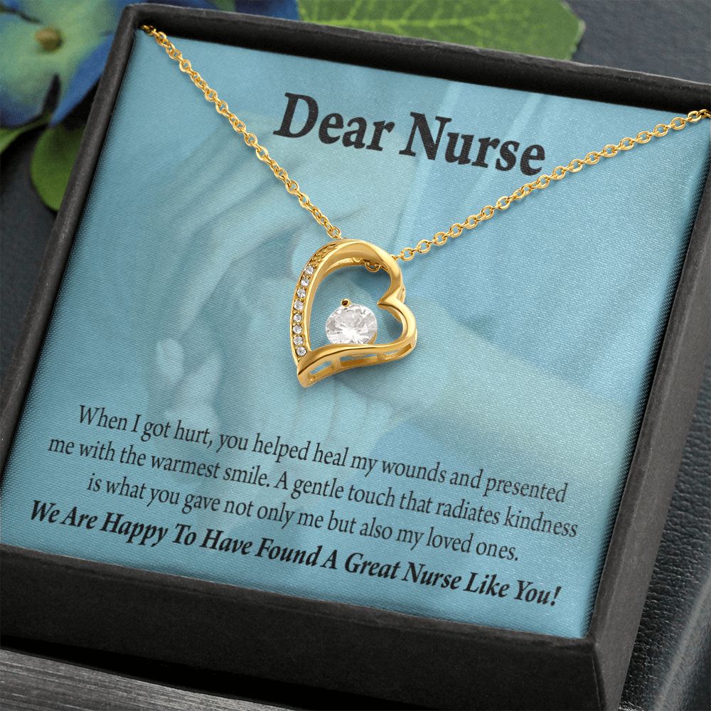 Nurse Thank You Forever Necklace w Message Card-Express Your Love Gifts