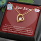 Thank You Ideas Nurses and Caregivers Forever Necklace w Message Card-Express Your Love Gifts
