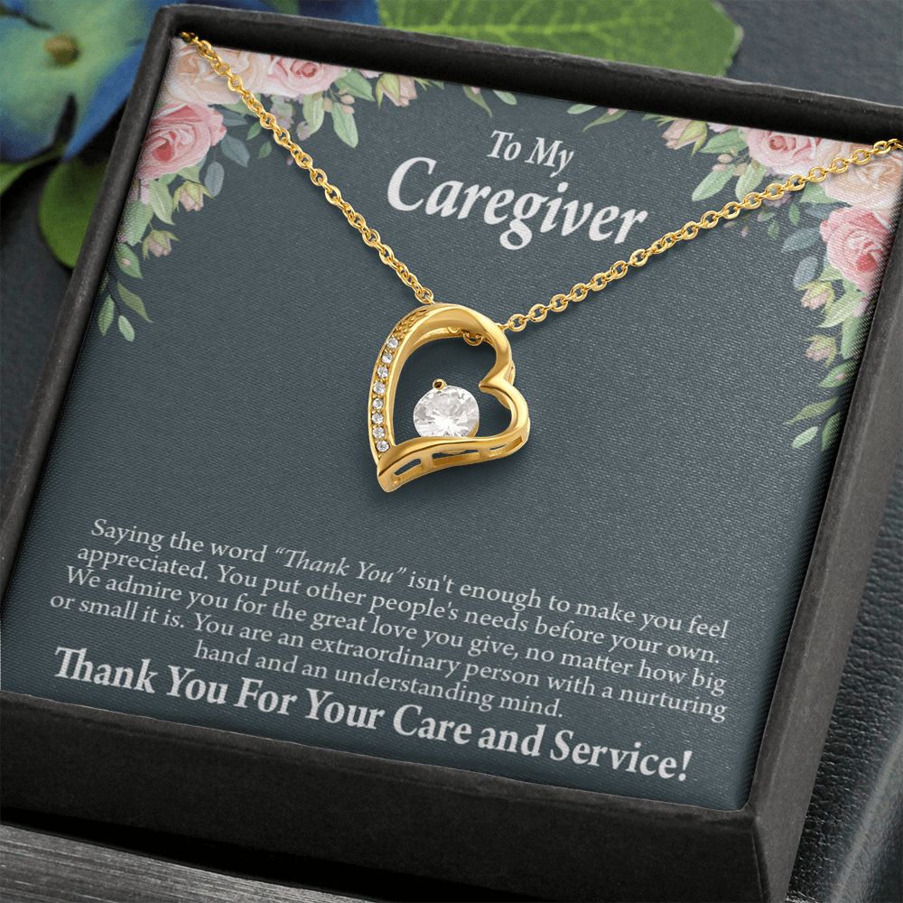 Gift Ideas For Caregivers Forever Necklace w Message Card-Express Your Love Gifts