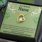 Retired Nurse Thank You Forever Necklace w Message Card-Express Your Love Gifts