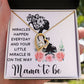 Mama To Be Forever Necklace w Message Card-Express Your Love Gifts
