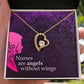 Nurses are Angels Forever Necklace w Message Card-Express Your Love Gifts