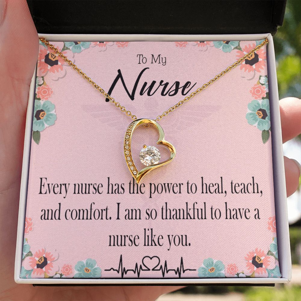 Power to Heal Forever Necklace w Message Card-Express Your Love Gifts