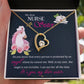My Dear Nurse Sister Forever Necklace w Message Card-Express Your Love Gifts
