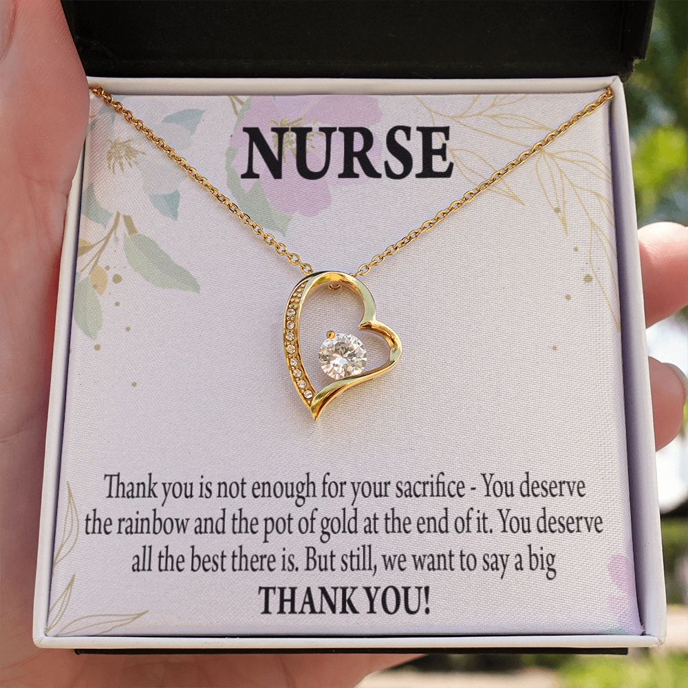 Gift For Healthcare Workers Forever Necklace w Message Card-Express Your Love Gifts