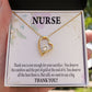 Gift For Healthcare Workers Forever Necklace w Message Card-Express Your Love Gifts