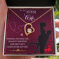 Wife Nurse Finding You w Forever Necklace w Message Card-Express Your Love Gifts