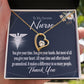 You Don't Go Unnoticed Forever Necklace w Message Card-Express Your Love Gifts