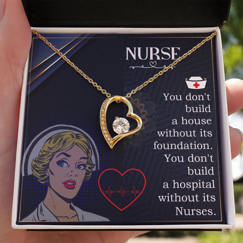 Nurse Forever Necklace w Message Card-Express Your Love Gifts