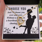 I Choose You Forever Necklace w Message Card-Express Your Love Gifts