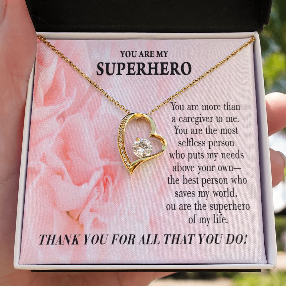 Touching Gift For Caregivers Forever Necklace w Message Card-Express Your Love Gifts
