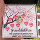 Grandchildren the Greatest Blessing Forever Necklace w Message Card-Express Your Love Gifts