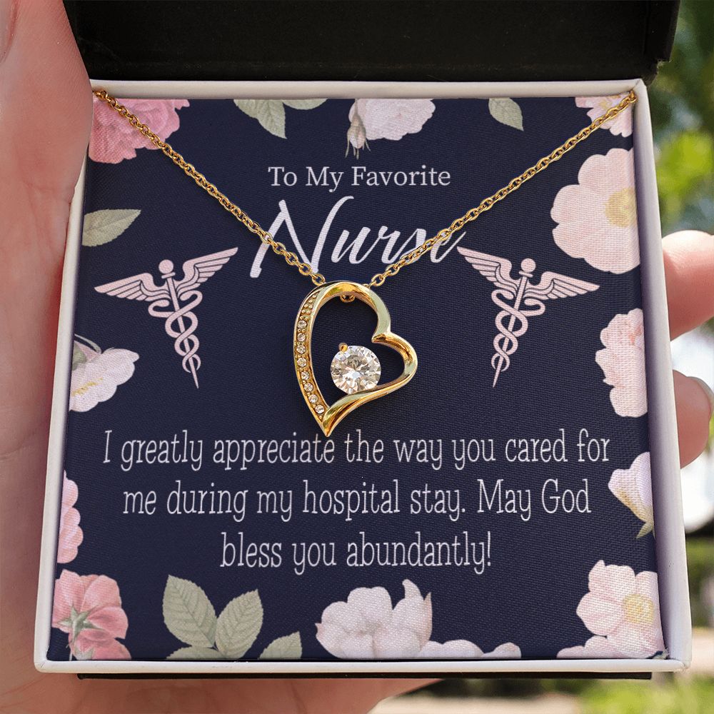 God Bless You Abundantly! Forever Necklace w Message Card-Express Your Love Gifts