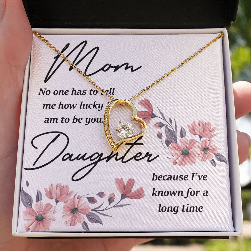 Mom No One Has Tell Me Forever Necklace w Message Card-Express Your Love Gifts