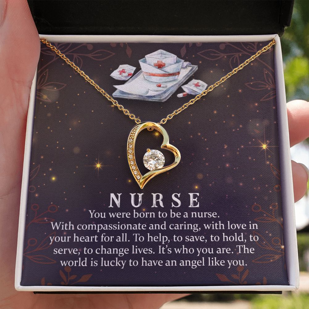 You Were Born to Be Forever Necklace w Message Card-Express Your Love Gifts