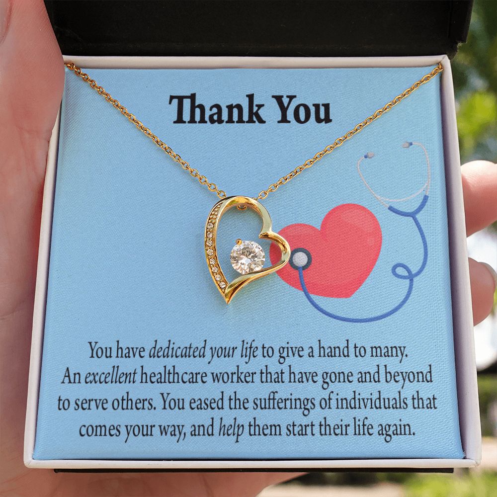 Gift Idea For Hospital Staff Forever Necklace w Message Card-Express Your Love Gifts